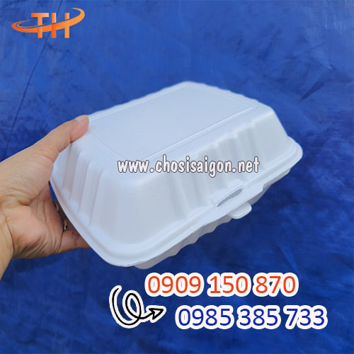 Hộp xốp 3 ngăn dùng 1 lần an toàn, tiện dụng sỉ rẻ