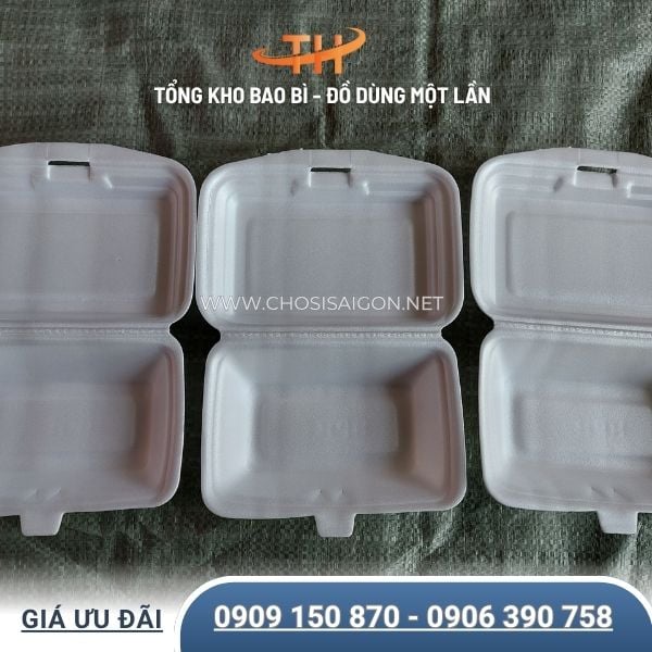 Hộp xốp cơm 1 ngăn tiện dụng giá tốt tại TP.HCM