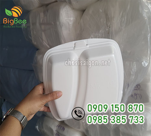 Hộp xốp 2 ngăn an toàn, chất lượng giá sỉ rẻ