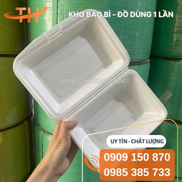 Hộp xốp cơm 1 ngăn giá rẻ cho các đại lý