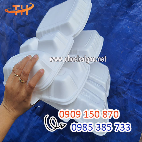 Hộp xốp 3 ngăn chất lượng tốt