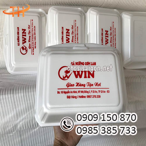 Hộp xốp đựng gà nướng 1/2 con giá rẻ