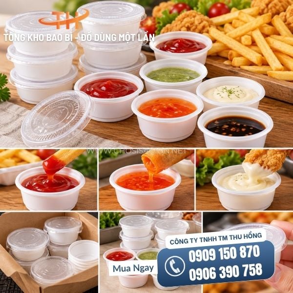 Hũ HS55 đựng nước chấm, nước sốt an toàn, tiện lợi giá rẻ