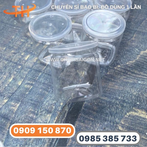 Hũ nhựa pet trong đựng sữa chua 100ml giá gốc rẻ