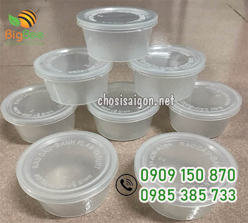 Hũ nhựa đựng bánh flan, yaourt sỉ rẻ tại TP.HCM