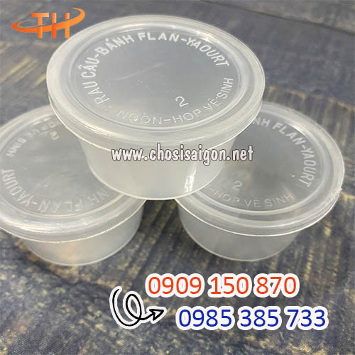 Hũ nhựa đựng bánh flan rẻ uy tín