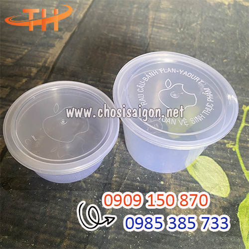 Hũ nhựa làm bánh flan chịu nhiệt tốt sỉ rẻ