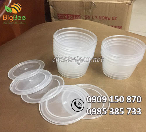 Gía sỉ hũ nhựa tròn đựng bánh flan
