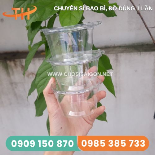 Hộp nhựa nắp liền 4oz