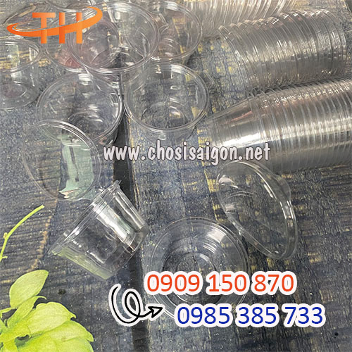 Hũ nhựa đựng nước sốt, panna cotta 4oz nắp liền sỉ rẻ