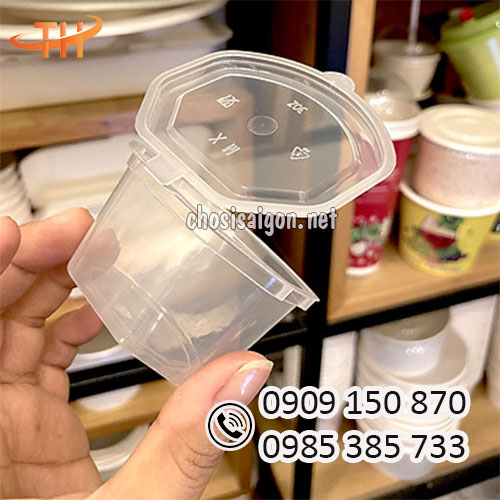 Hũ nhựa đựng nước sốt lục giác giá sỉ rẻ HCM