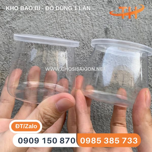 Hũ nhựa đựng sữa chua PET trong suốt giá tốt
