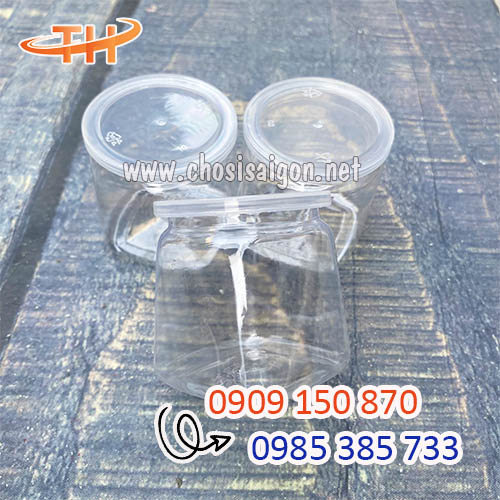 Hũ nhựa pet vuông đựng sữa chua 90ml giá rẻ cho đại lý