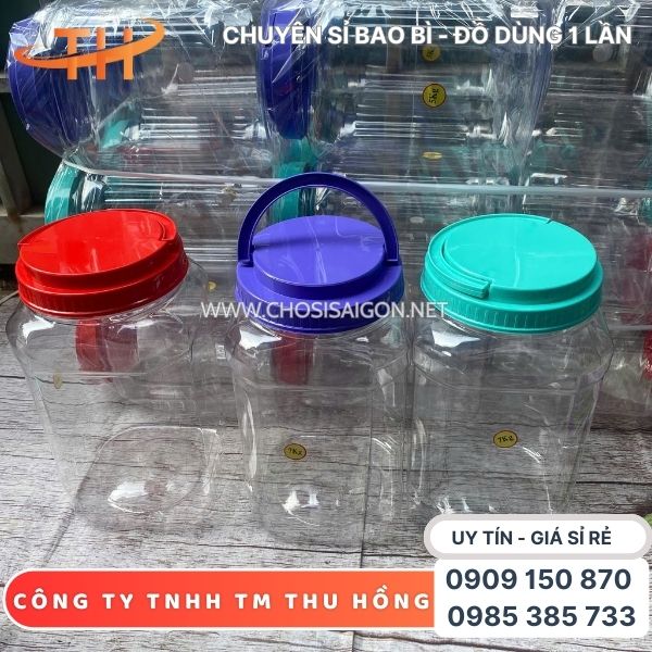 Hũ nhựa đựng thực phẩm 7kg dày dặn, cứng cáp giá tốt