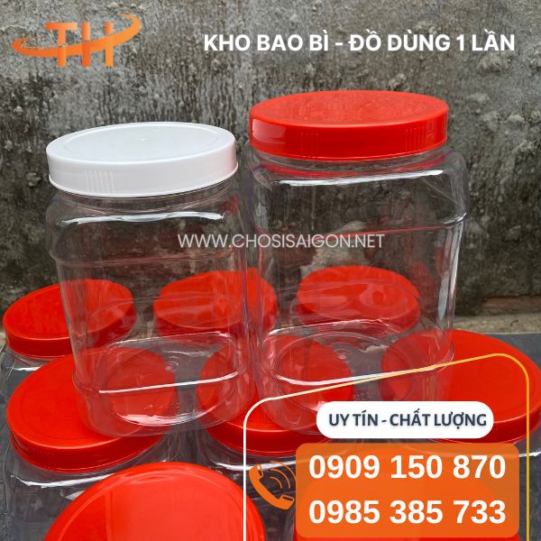 Hũ nhựa vuông đựng thực phẩm ngâm chua giá sỉ rẻ