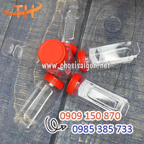 Hũ nhựa lục giác đựng muối tôm, gia vị, bánh, kẹo, hạt sỉ rẻ