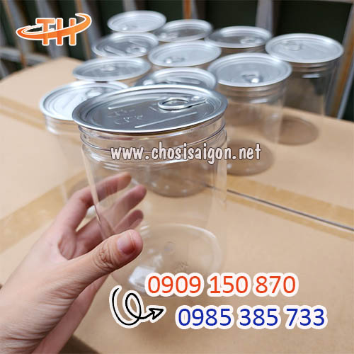 Hũ nhựa pet nắp xé, viền mí, viền vành sỉ tận gốc
