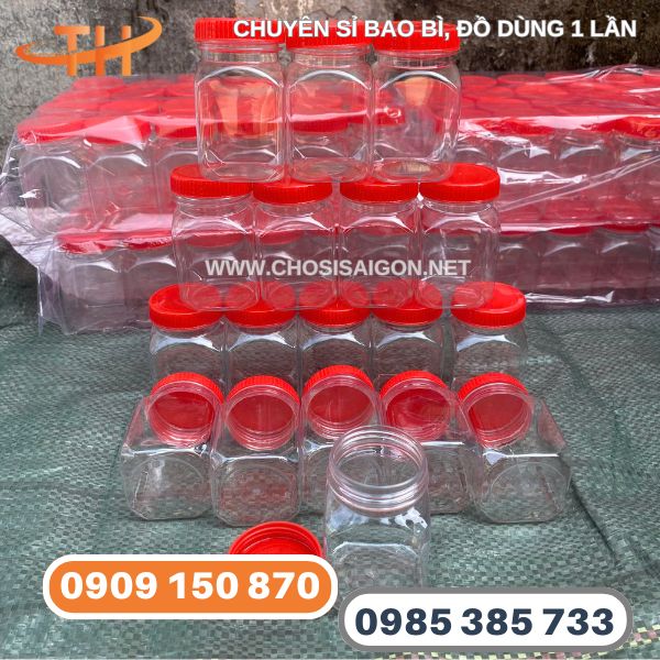 Hũ nhựa nhỏ đựng muối, gia vị giá sỉ