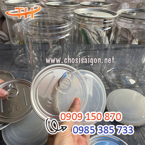 Hũ nhựa pet nắp xé giá siêu rẻ