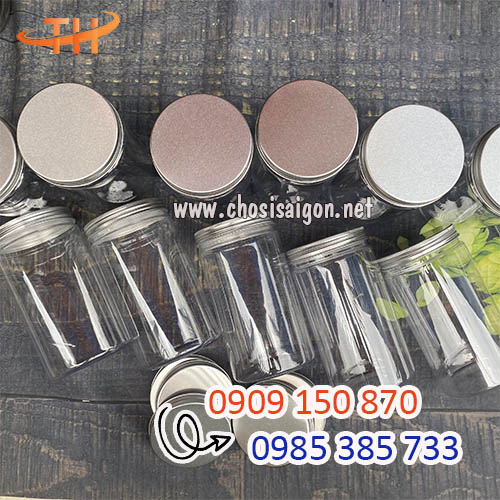 Hũ nhựa pet 1000ml nắp nhôm bạc sỉ rẻ nhất HCM