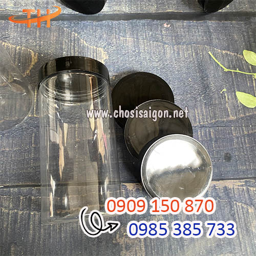 Hũ nhựa pet nắp nhựa đen 1200ml siêu rẻ