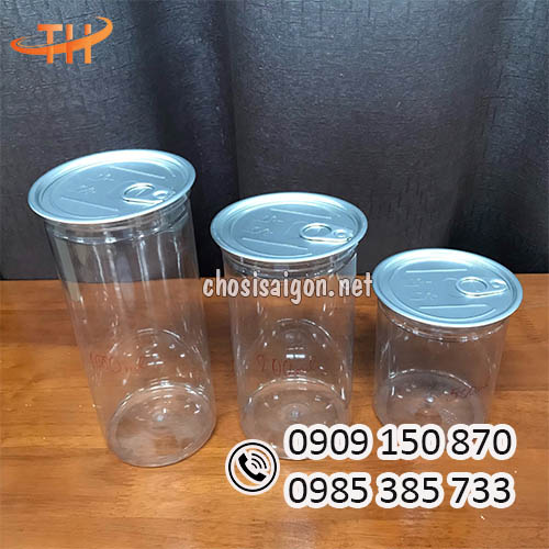 Hũ nhựa pet nắp nhôm xé đa dạng dung tích giá rẻ