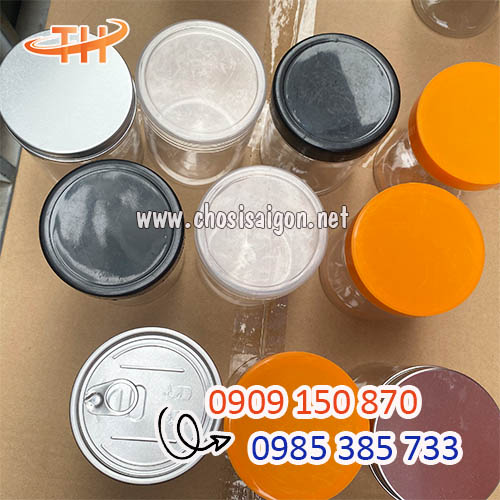 Hũ nhựa pet nắp nhựa, nắp nhôm, nắp xé giá sỉ tận gôc