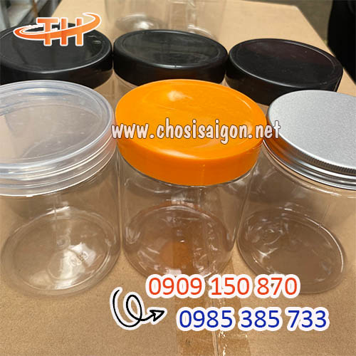 Hũ nhựa pet nắp nhựa, nắp nhôm giá siêu rẻ