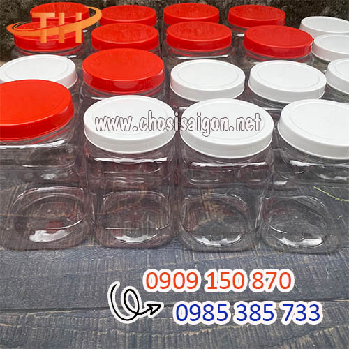 Hũ nhựa tròn, vuông 1600ml, 2000ml đựng thực phẩm sỉ rẻ