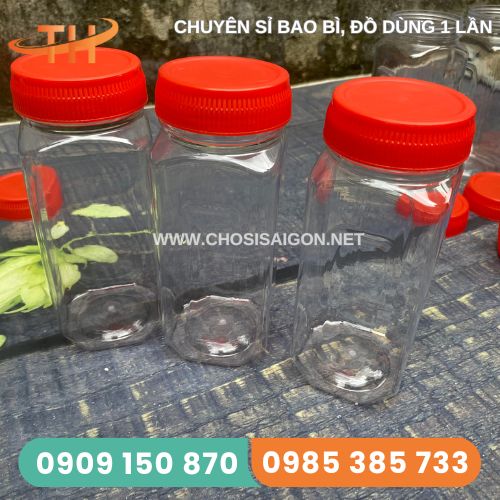 Hũ nhựa đựng bánh, kẹo, hạt