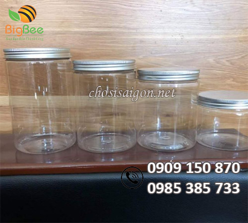 Hũ nhựa PET nắp nhôm các loại giá rẻ