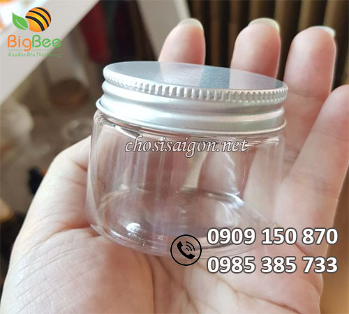 Hũ nhựa PET nắp nhôm 50ml giá sỉ rẻ