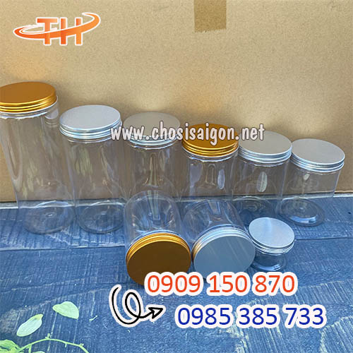 Hũ nhựa pet nắp nhôm đa dạng dung tích rẻ, uy tín