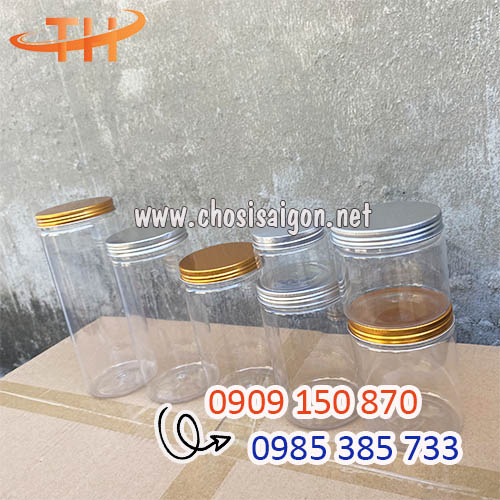 Hũ nhựa pet nắp nhôm đa dạng dung tích giá rẻ tốt nhất