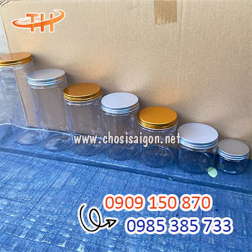 Hũ nhựa pet nắp nhôm đa dạng dung tích giá bán sỉ rẻ nhất