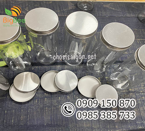 Hũ nhựa pet nắp nhôm bạc 1500ml giá tại xưởng TP.HCM