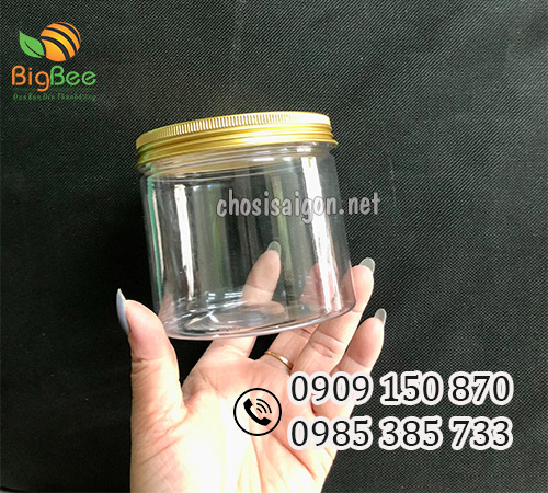 Hũ nhựa pet nắp nhôm vàng giá rẻ tại TP.HCM