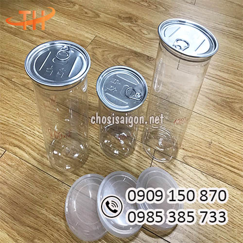Hũ nhựa pet nắp nhôm xé đựng thực phẩm giá sỉ rẻ