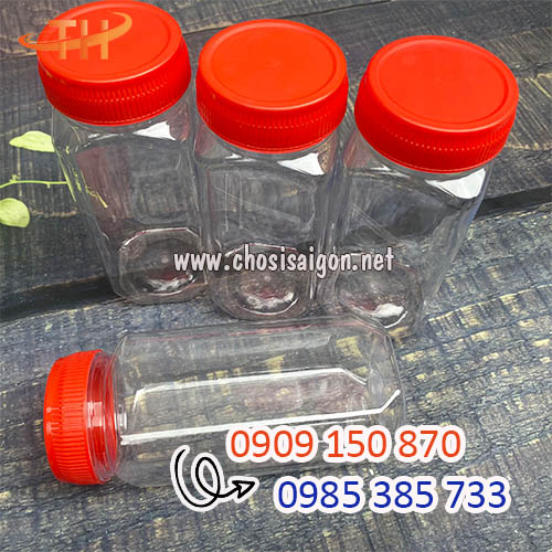 Hũ nhựa pet nắp nhựa 500ml giá sỉ rẻ