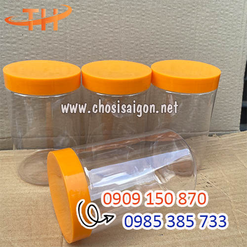 Hũ nhựa pet nắp nhựa dày dặn, cứng cáp giá siêu tốt
