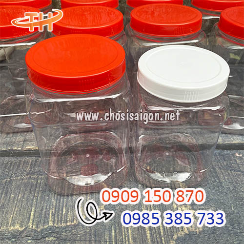 Hũ nhựa pet nắp nhựa đựng thực phẩm giá sỉ rẻ nhất