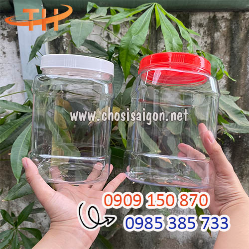 Hũ nhựa pet nắp nhựa đựng đồ ngâm chua ngọt giá sỉ