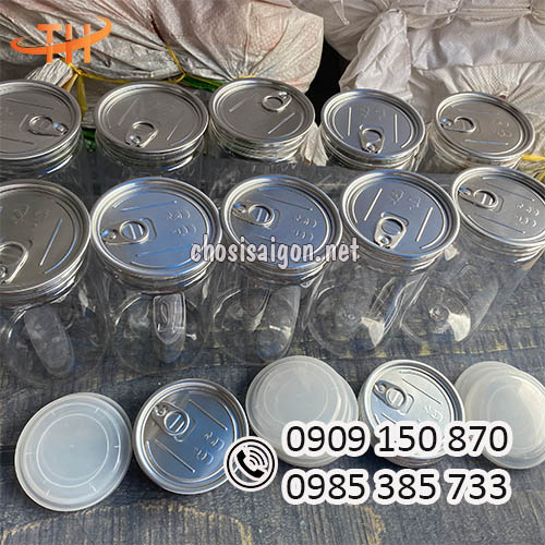Hũ nhựa pet nắp nhôm xé đựng thực phẩm uy tín sỉ rẻ
