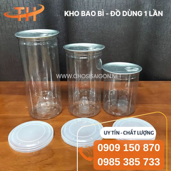 Hũ nhựa pet nắp nhôm xé sỉ giá rẻ