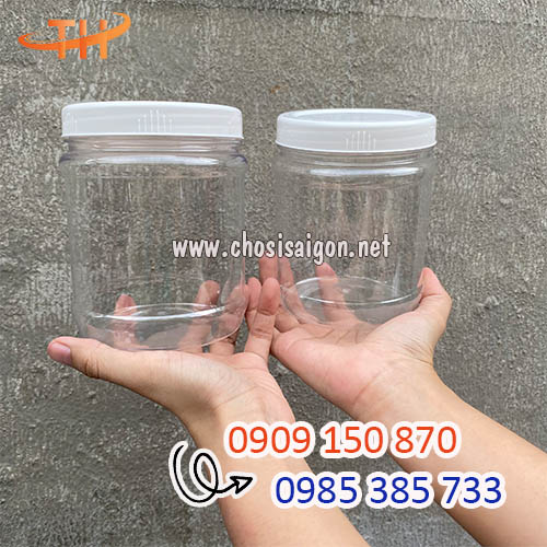 Hũ nhựa tròn đựng thực phẩm giá siêu rẻ