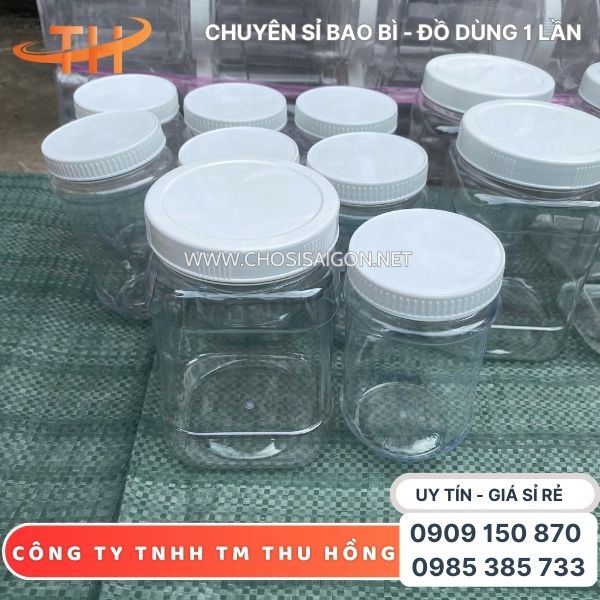 Hũ nhựa tròn, vuông đựng thực phẩm giá rẻ