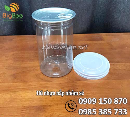 Gía sỉ ưu đãi hũ nhựa PET nắp nhôm xé