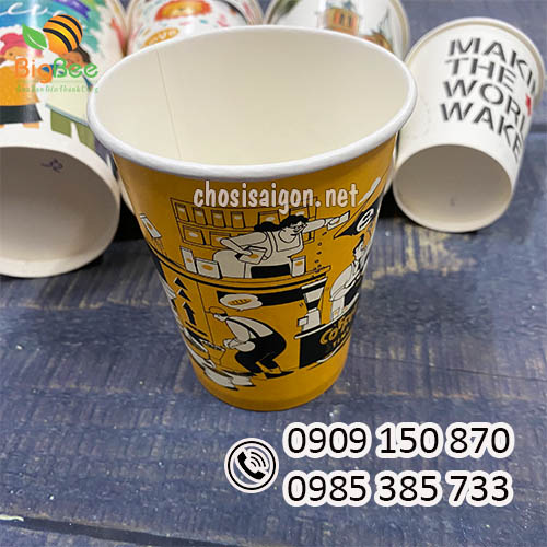 Ly giấy in logo theo yêu cầu giá rẻ, giao hàng nhanh