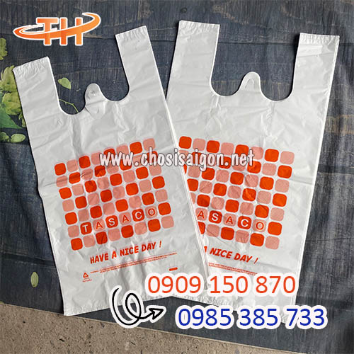 Túi xốp trắng sữa in theo yêu cầu giá rẻ tại xưởng