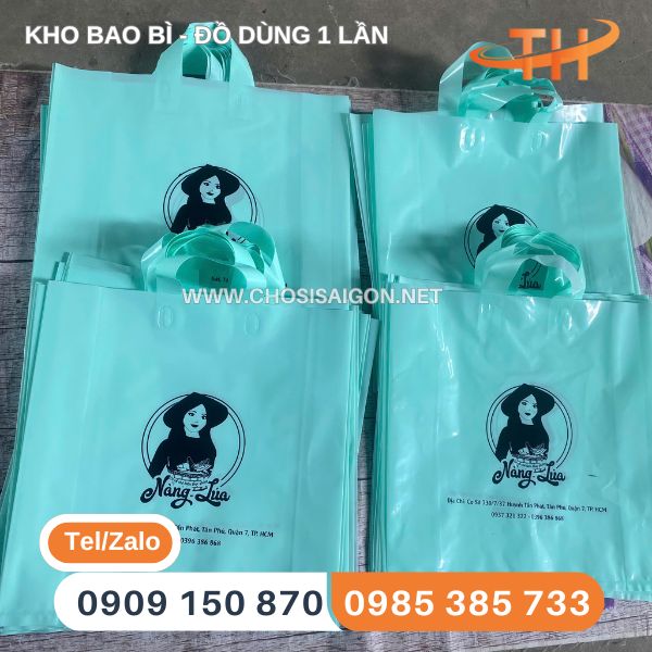 Túi hột xoài PE ép quai in sỉ rẻ tốt nhất